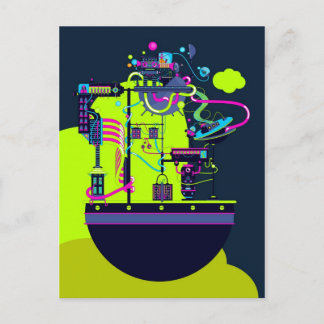 Carte Postale Usine Monster