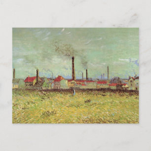 Carte Postale Usines à Asnieres par Vincent van Gogh