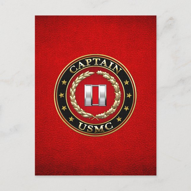 Carte Postale USMC Capt [3D] (Devant)