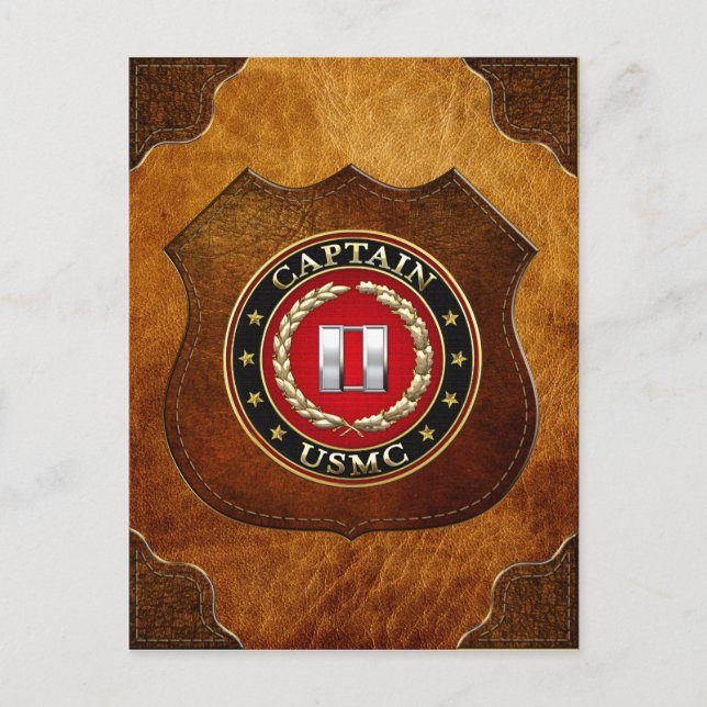 Carte Postale USMC Capt [3D] (Devant)