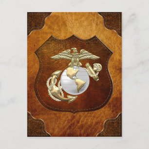 Carte Postale USMC Eagle, Globe & Ancre (EGA) [3D]
