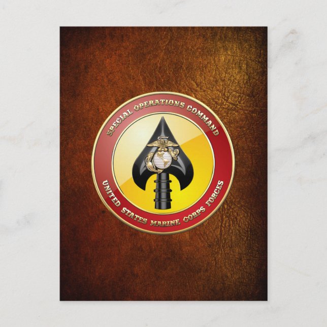 Carte Postale USMC Opérations spéciales (MARSOC) [3D] (Devant)