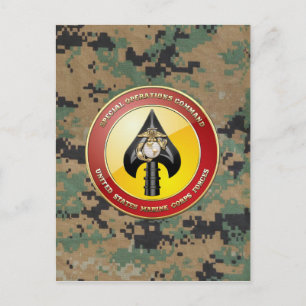 Carte Postale USMC Opérations spéciales (MARSOC) [3D]