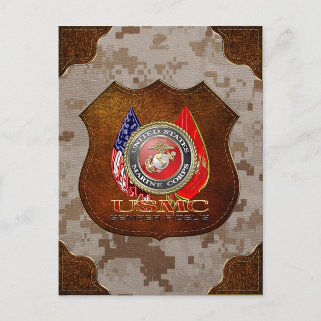 Carte Postale USMC Semper Fi [édition spéciale] [3D] (Devant)
