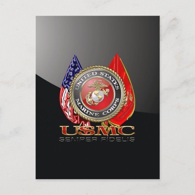 Carte Postale USMC Semper Fi [édition spéciale] [3D] (Devant)