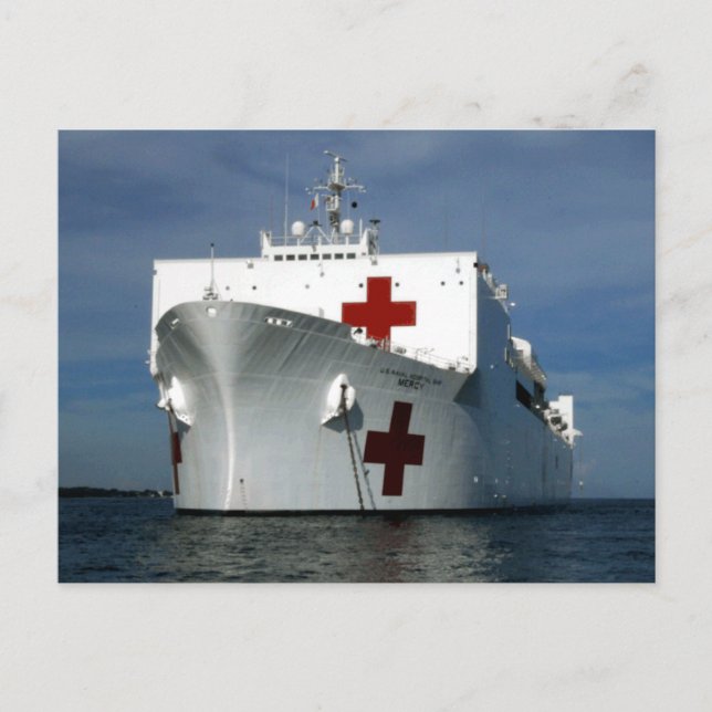 Carte Postale USNS Mercy Hospital Ship (Devant)