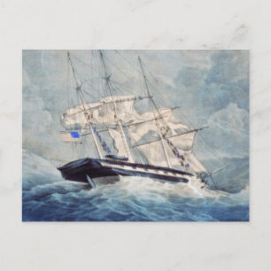 Carte Postale USS Albany Peinture