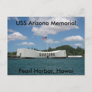 Carte Postale USS Arizona Memorial, Pearl Harbor, Hawaï