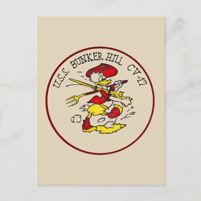 Carte Postale USS Bunker Hill (Devant)