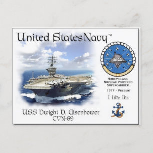 Carte postale USS DWIGHT D. EISENHOWER CVN-69