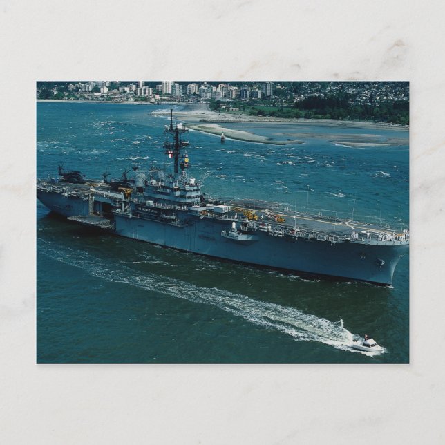 Carte Postale USS Tripoli", LPH 10 (Devant)