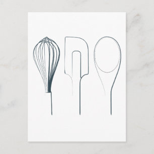Carte Postale Ustensiles de cuisine
