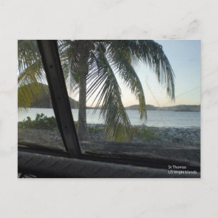 Carte Postale USVI St Thomas d'une jeep battue