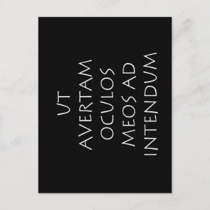 Carte Postale Ut avertam oculos meds ad intendum