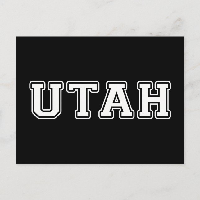 Carte Postale Utah (Devant)