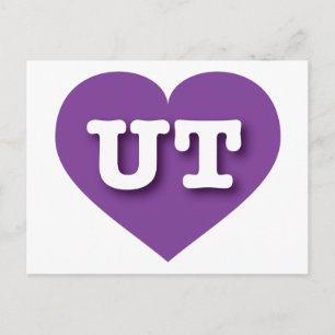 Carte Postale Utah Purple Heart - J'aime UT
