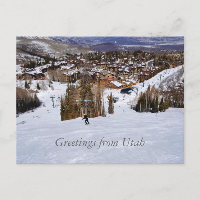 Carte Postale Utah Skiing (Devant)