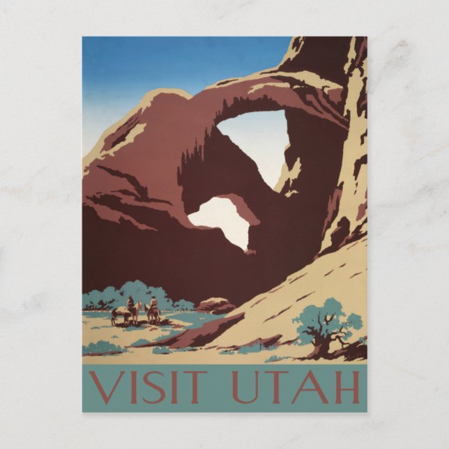 Carte postale Utah vintage (Devant)