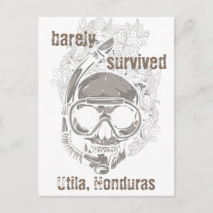 Carte postale Utila Honduras Skull Dive