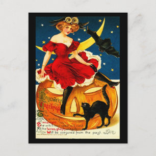 Carte postale-Vacances Art-Vintage Halloween 1