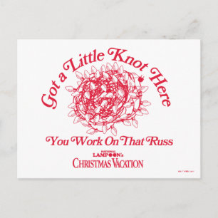 Carte Postale Vacances de Noël   Donnez un petit noeud ici