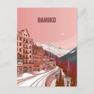 Carte Postale Vacances d'hiver à Bansko