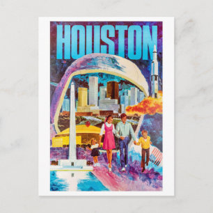 Carte Postale Vacances en famille dans la ville de Houston, Texa