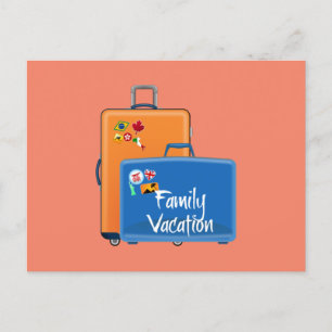 Carte postale Vacances famille
