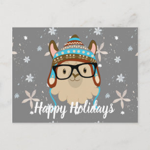 Carte Postale Vacances Hipster Llama