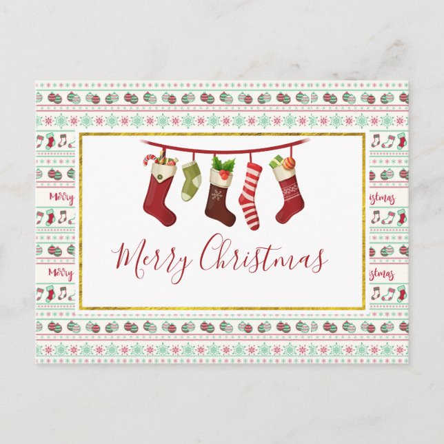 Carte Postale Vacances Motif de Noël moche (Devant)