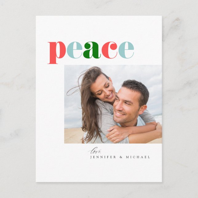 Carte Postale Vacances Paisibles  | AJOUTEZ VOTRE PHOTO DE FAMIL (Devant)
