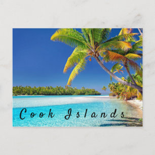 Carte Postale Vacances pittoresques de plage de palmier d'île