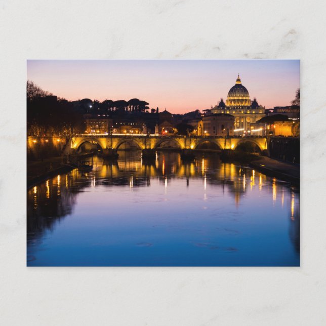 Carte Postale Vacances romantiques en Rome, Italie (Devant)