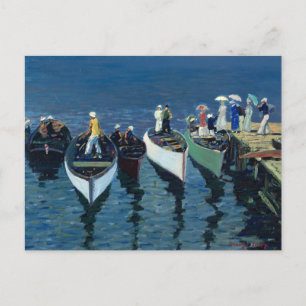 Carte Postale Vacances sur l'Hudson George Luks