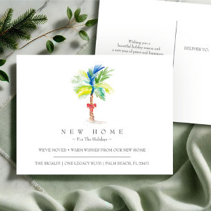 Carte Postale Vacances tropicales Nouvelle maison Faire-part mob