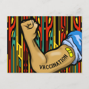 Carte Postale VACCINATION et COVID par Slipperywindow