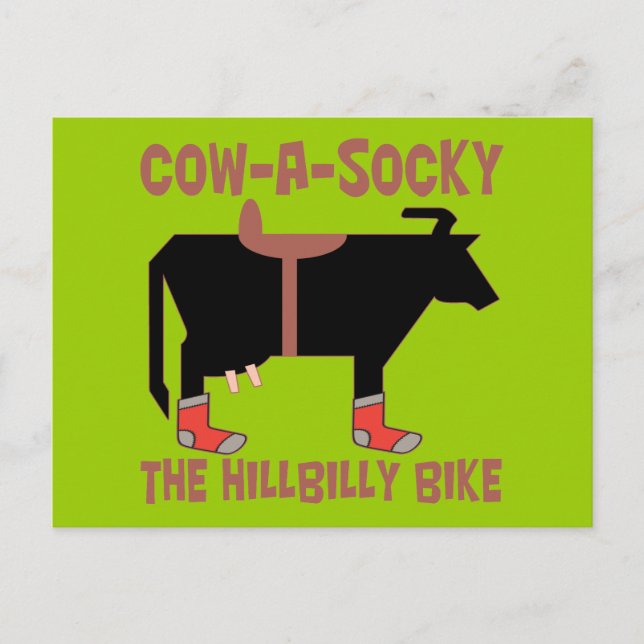 Carte Postale Vache A Socky (Devant)