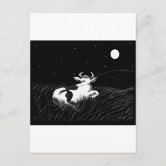 Carte Postale Vache de minuit