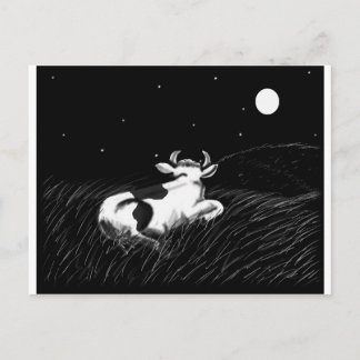 Carte Postale Vache de minuit