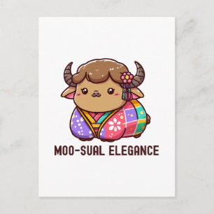 Carte Postale Vache en élégance dans les Highland