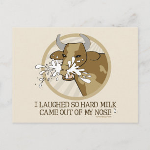 Carte Postale Vache Lait Mon Nez