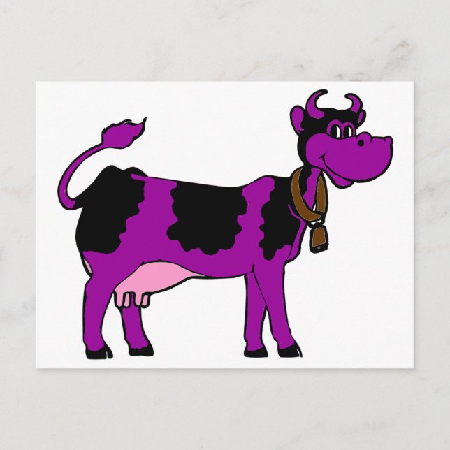 Carte Postale Vache pourpre (Devant)