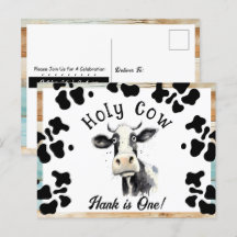 Vache sacrée 1er anniversaire aquarelle