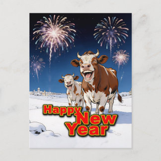 Carte Postale vaches drôles