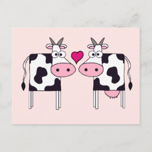Carte Postale Vaches en amour