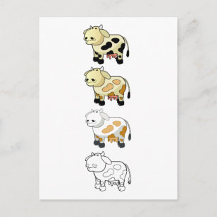 Carte postale Vaches laitières
