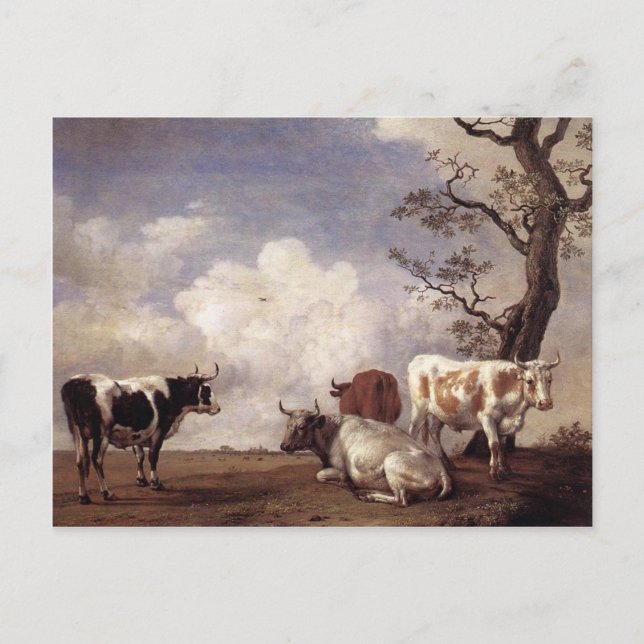 Carte Postale Vaches par Potter (Devant)