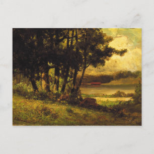 Carte Postale Vaches pâturant près de la rivière - Edward Banist