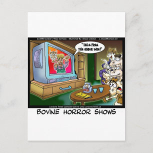 Carte Postale Vaches Scary TV Films Drôle Tee - shirt Mugs Cadea