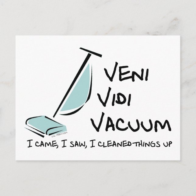 Carte Postale Vacuum Veni Vidi (Devant)